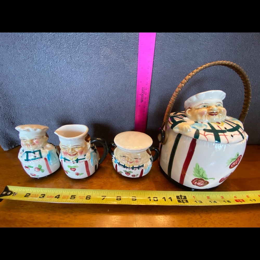 Vintage CWK Ceramic Baker Chef pieces
